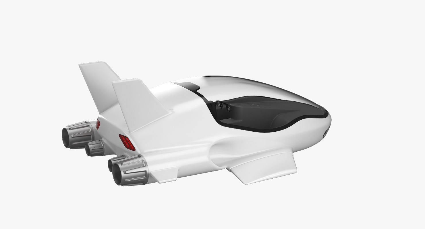 Hover car concept 3D model_4