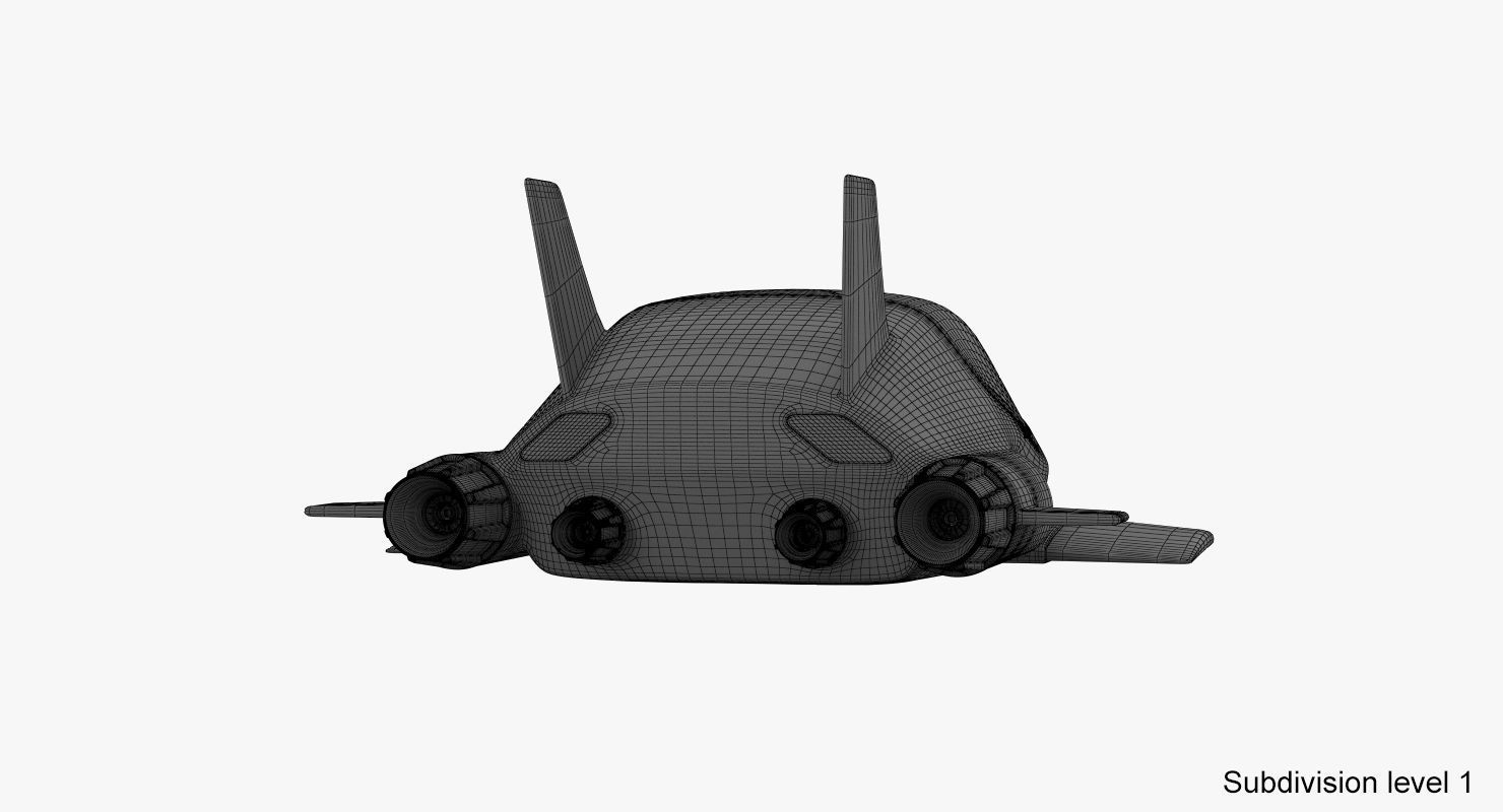 Hover car concept 3D model_23