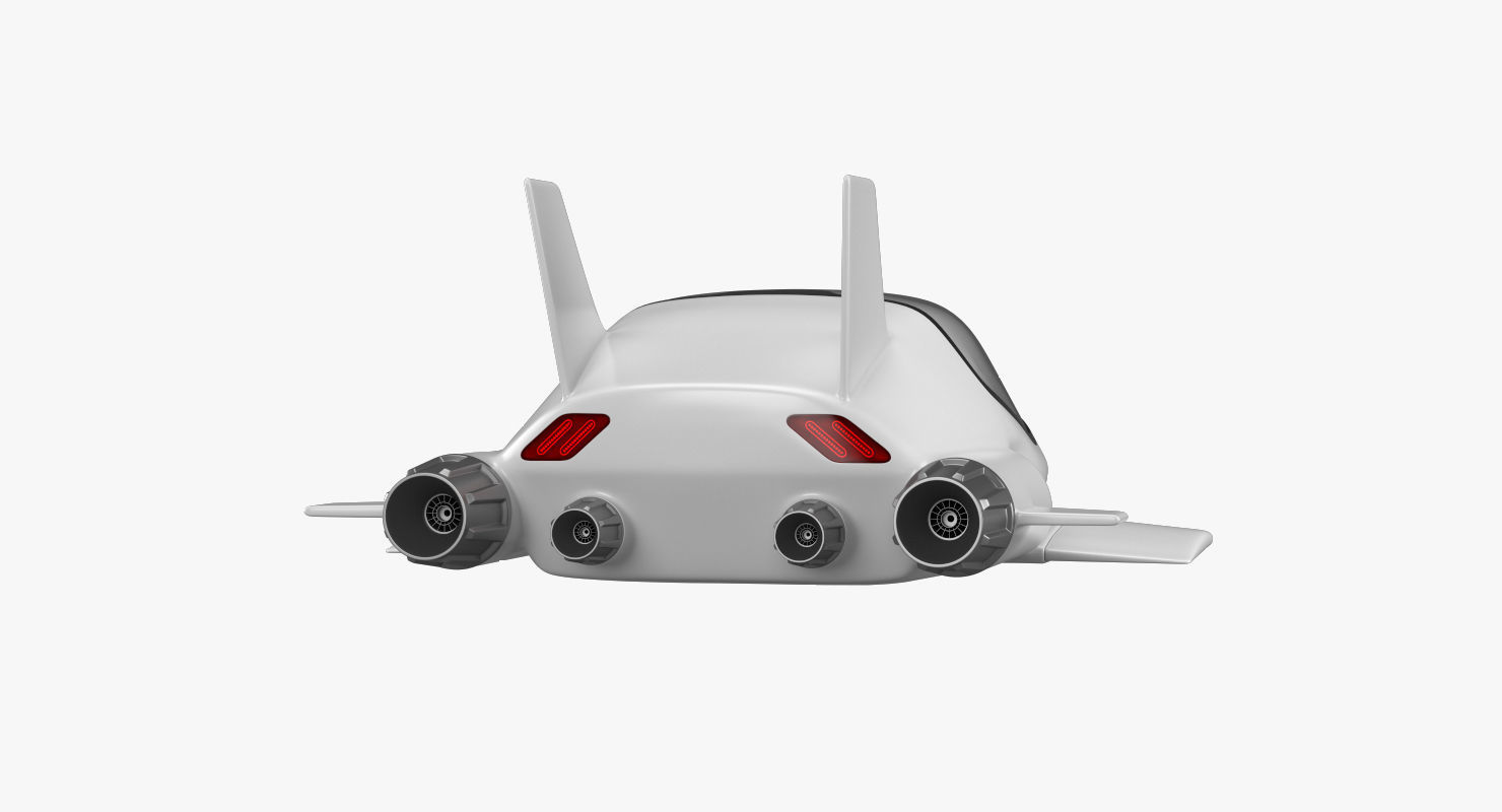 Hover car concept 3D model_5