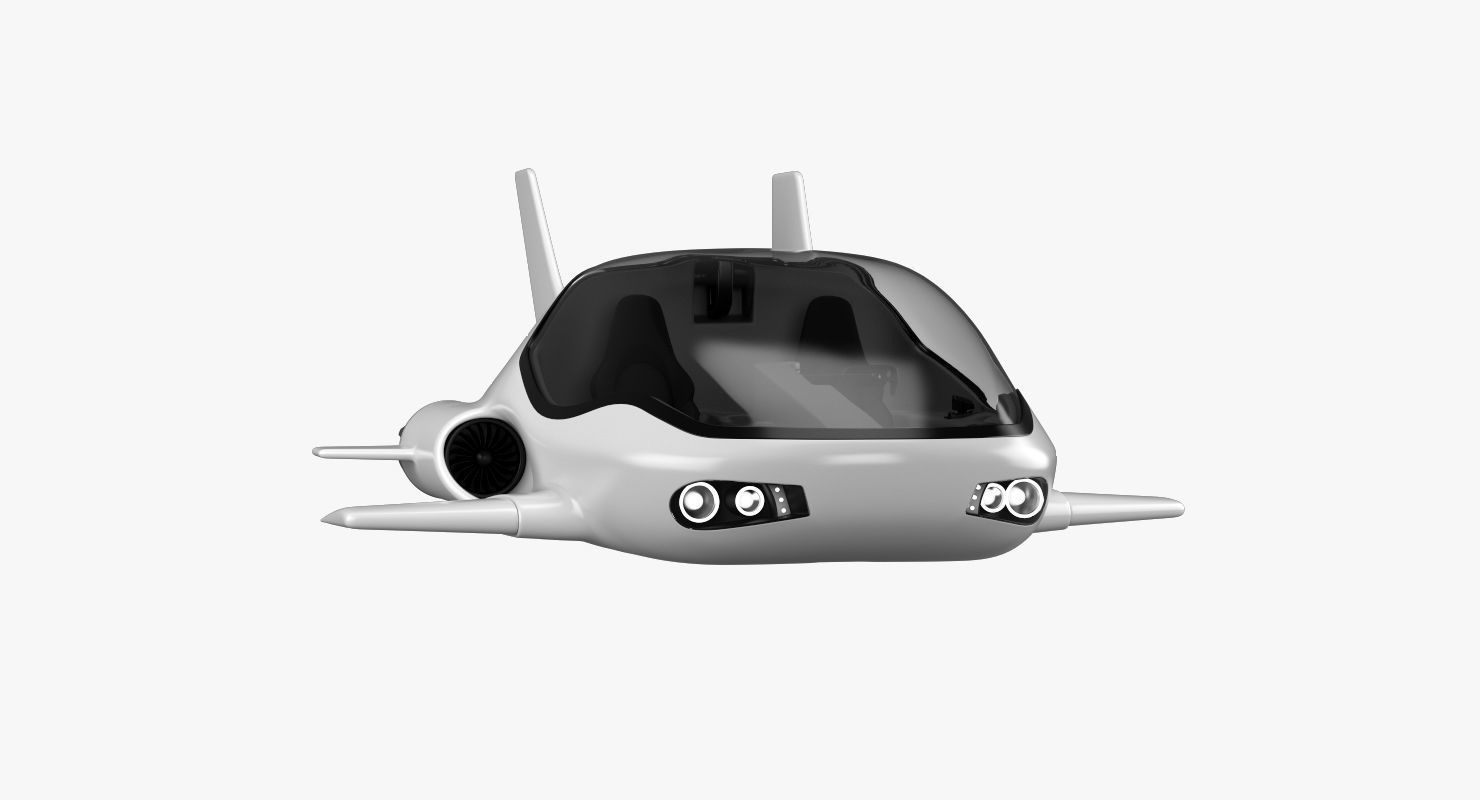 Hover car concept 3D model_8