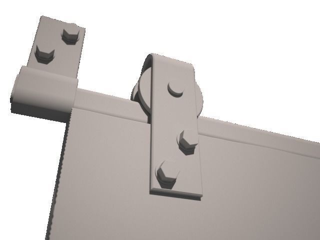 Barn Door 3D model_2