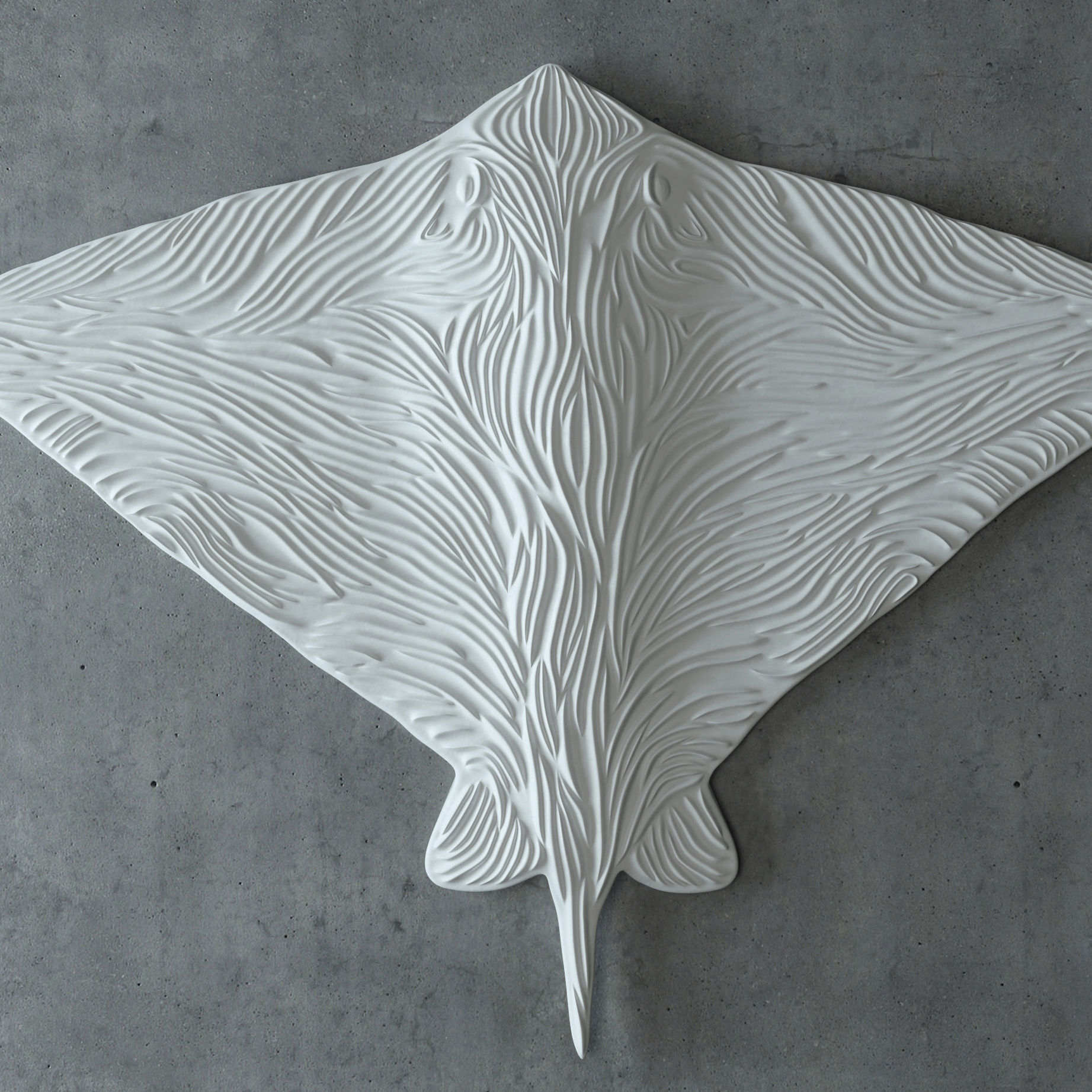 Sculpture Batoidea By ODESD2 3D model_2