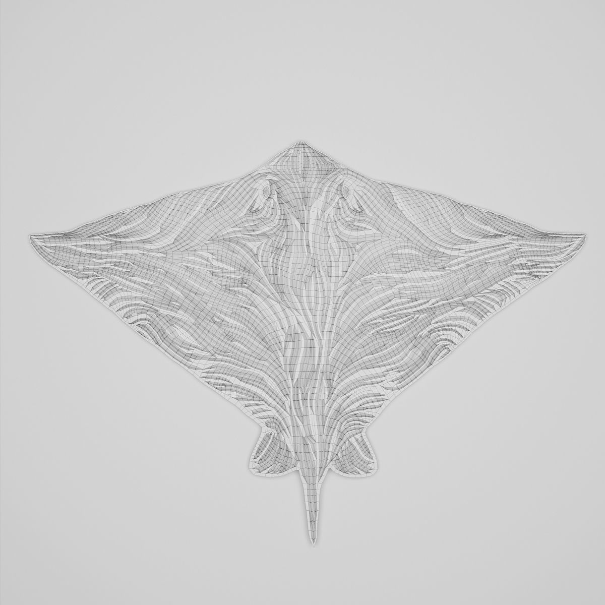 Sculpture Batoidea By ODESD2 3D model_3