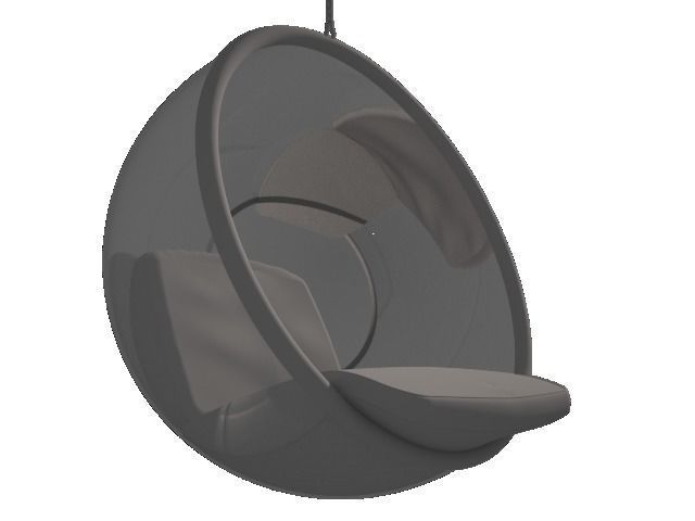 Bubble Chair Free 3D model_3