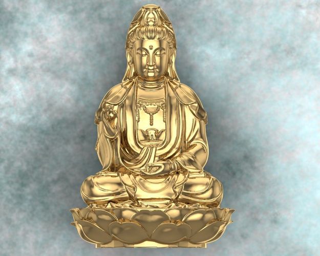 Buddha Pendant 3D print model 3dm 3D print model