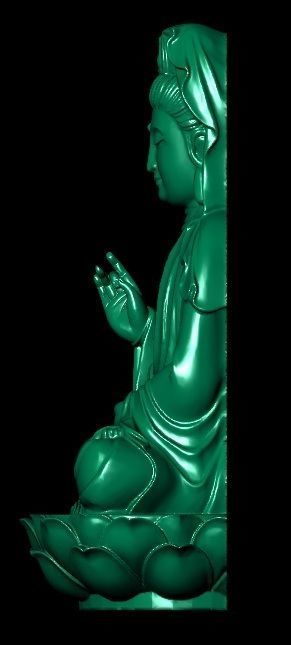 Buddha Pendant 3D print model 3dm 3D print model_2