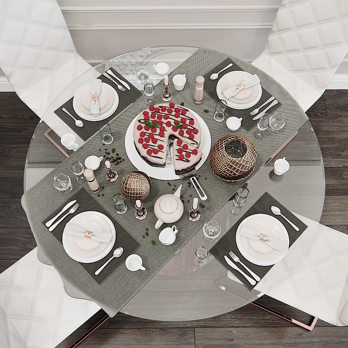 Garda decor SET 3D model_2