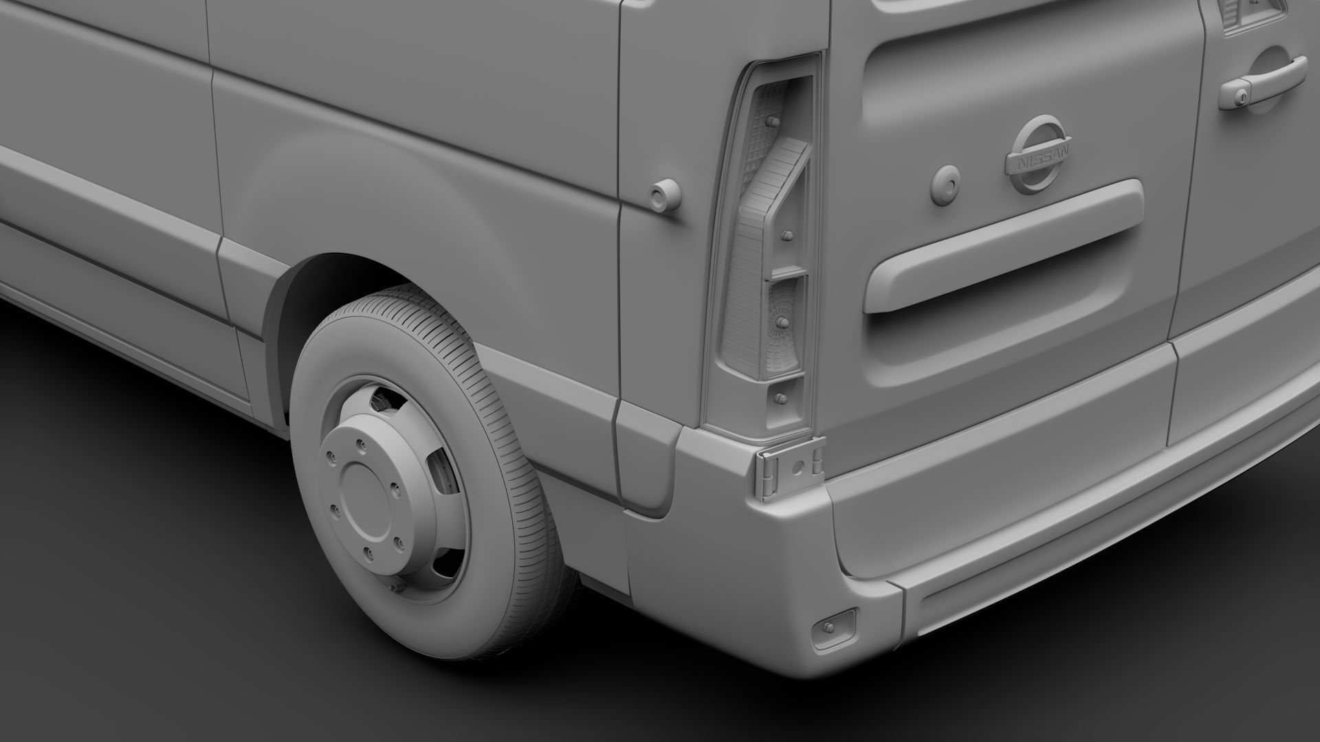 Nissan NV 400 L1H1 Van 2017 3D model_15