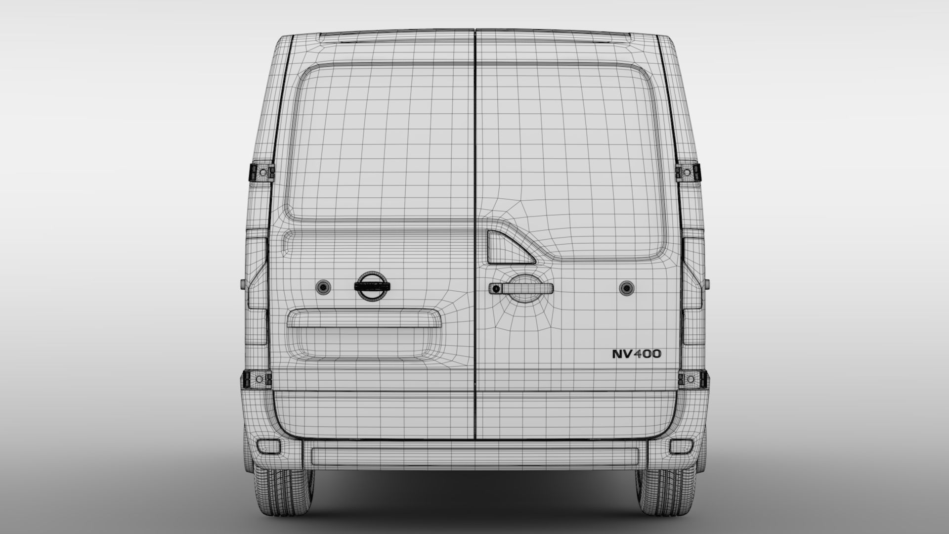 Nissan NV 400 L1H1 Van 2017 3D model_19