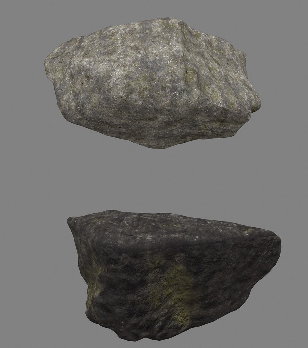 old forest rocks 04 Low-poly 3D model_26