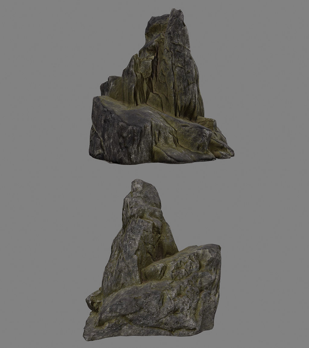 old forest rocks 04 Low-poly 3D model_17