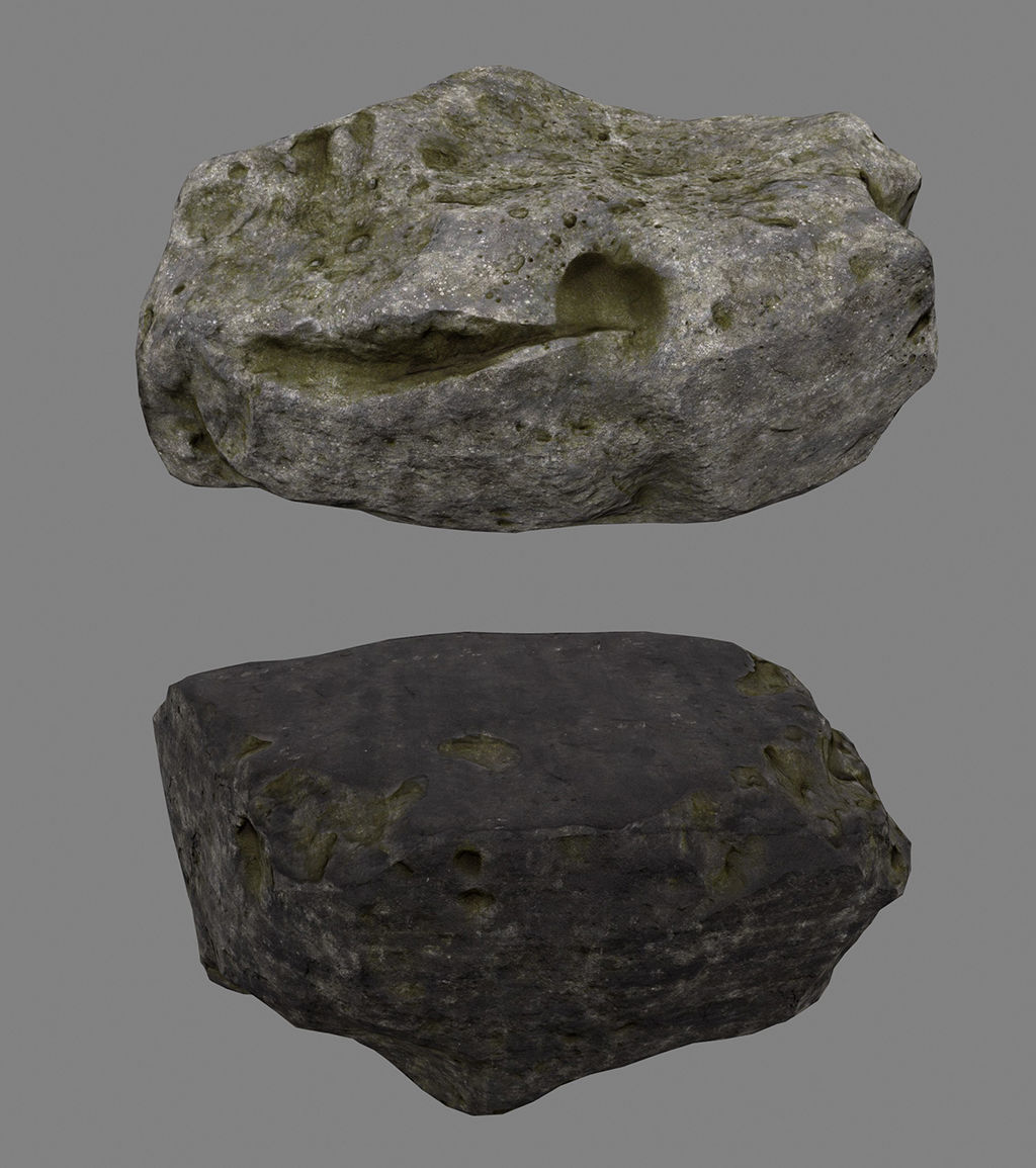 old forest rocks 04 Low-poly 3D model_20