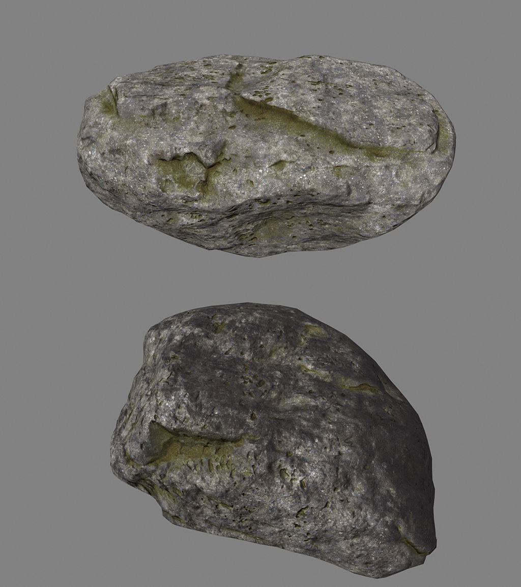old forest rocks 04 Low-poly 3D model_22