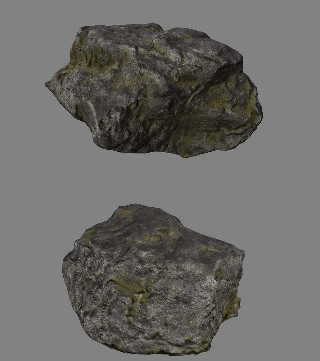 old forest rocks 04 Low-poly 3D model_15