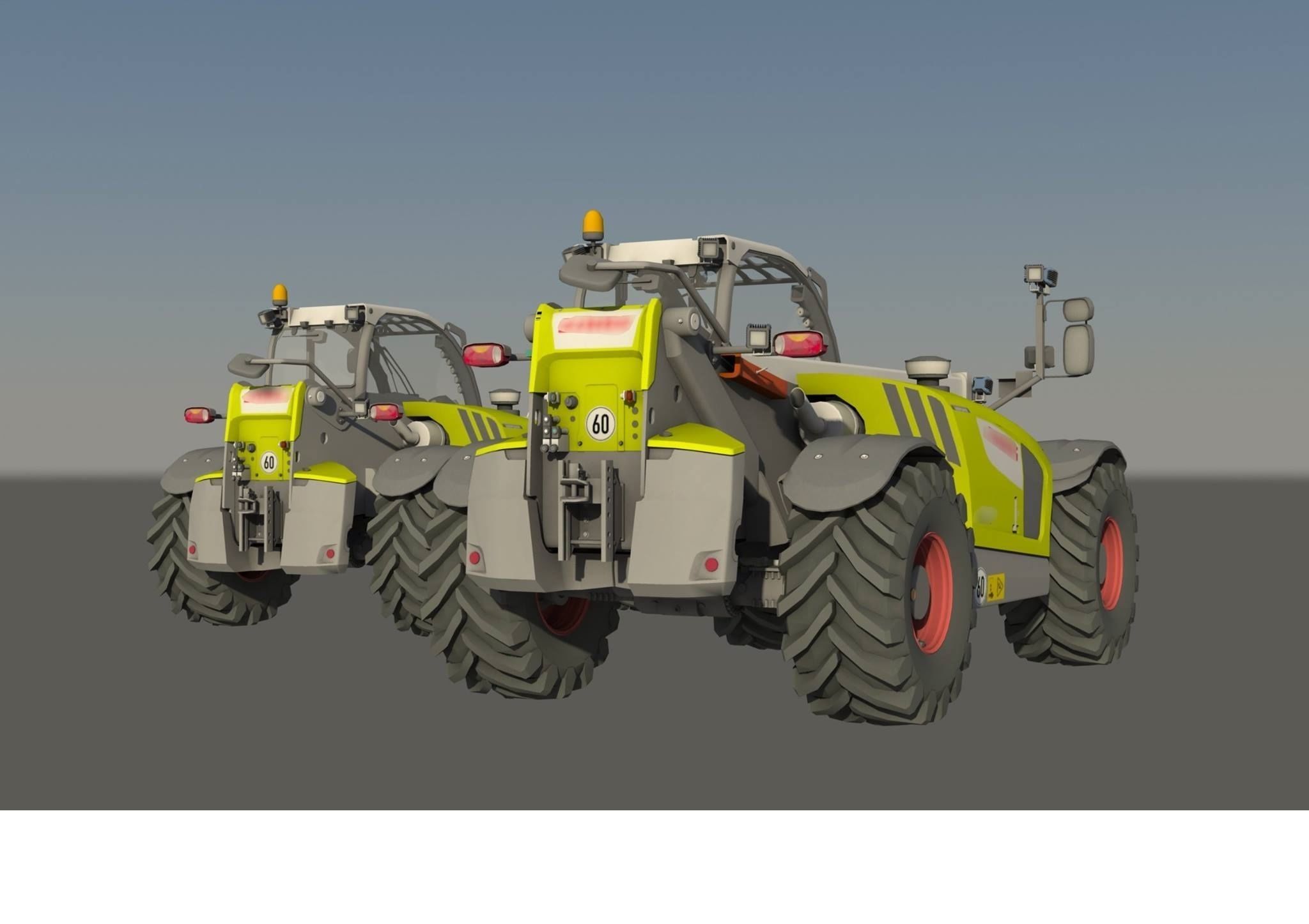 Claas Scorpion  Low-poly 3D model_2