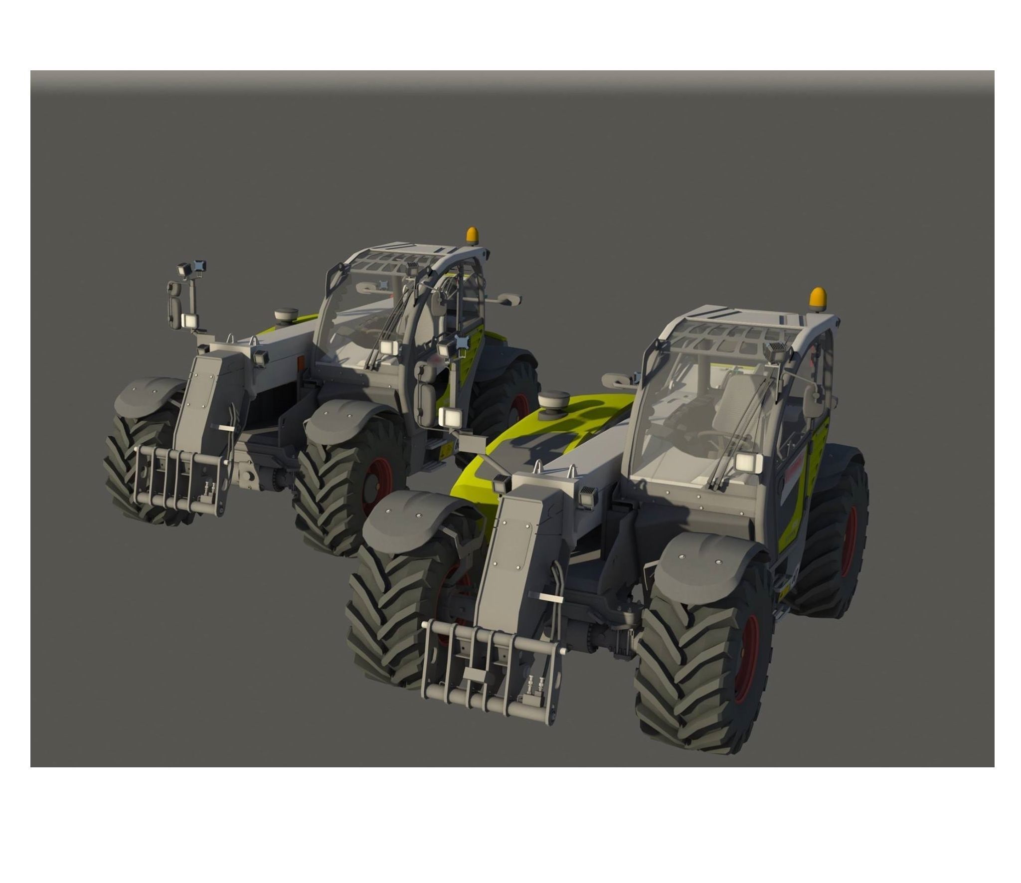Claas Scorpion  Low-poly 3D model_4
