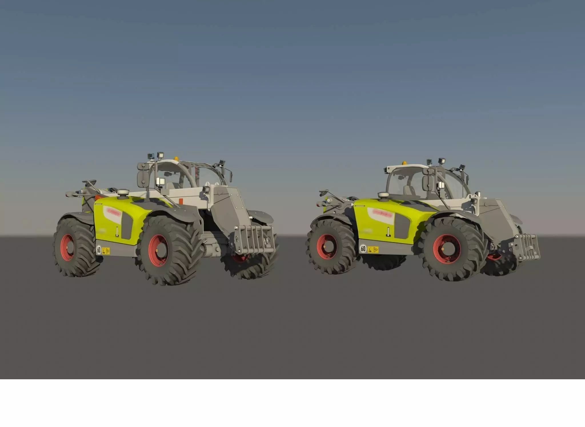 Claas Scorpion  Low-poly 3D model_0
