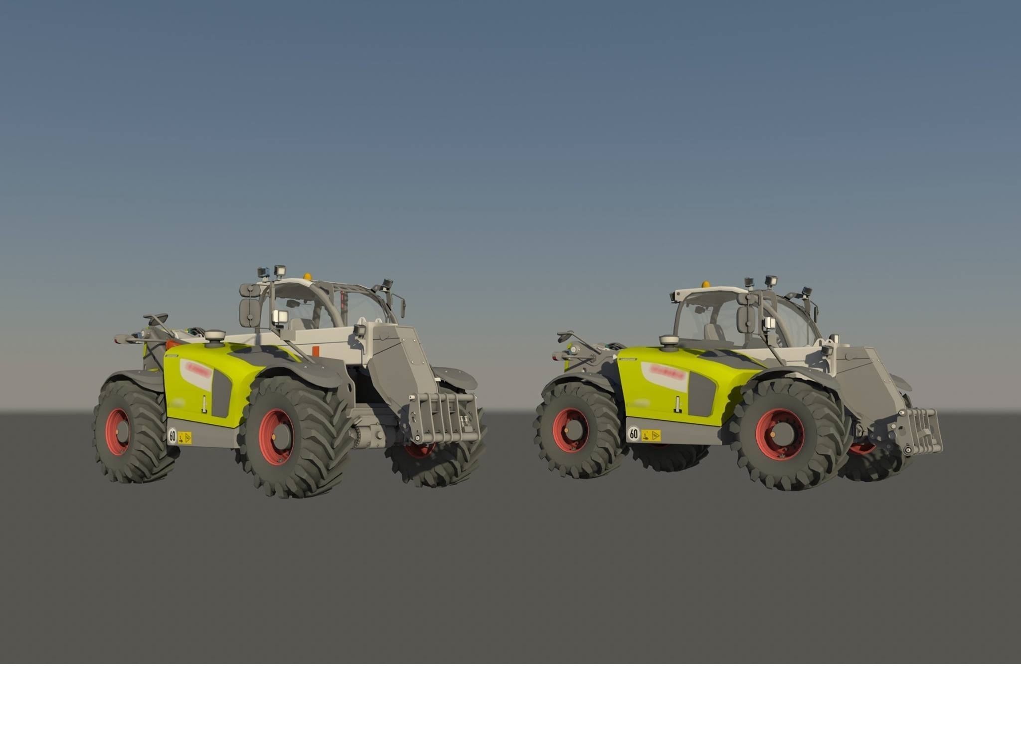 Claas Scorpion  Low-poly 3D model_1
