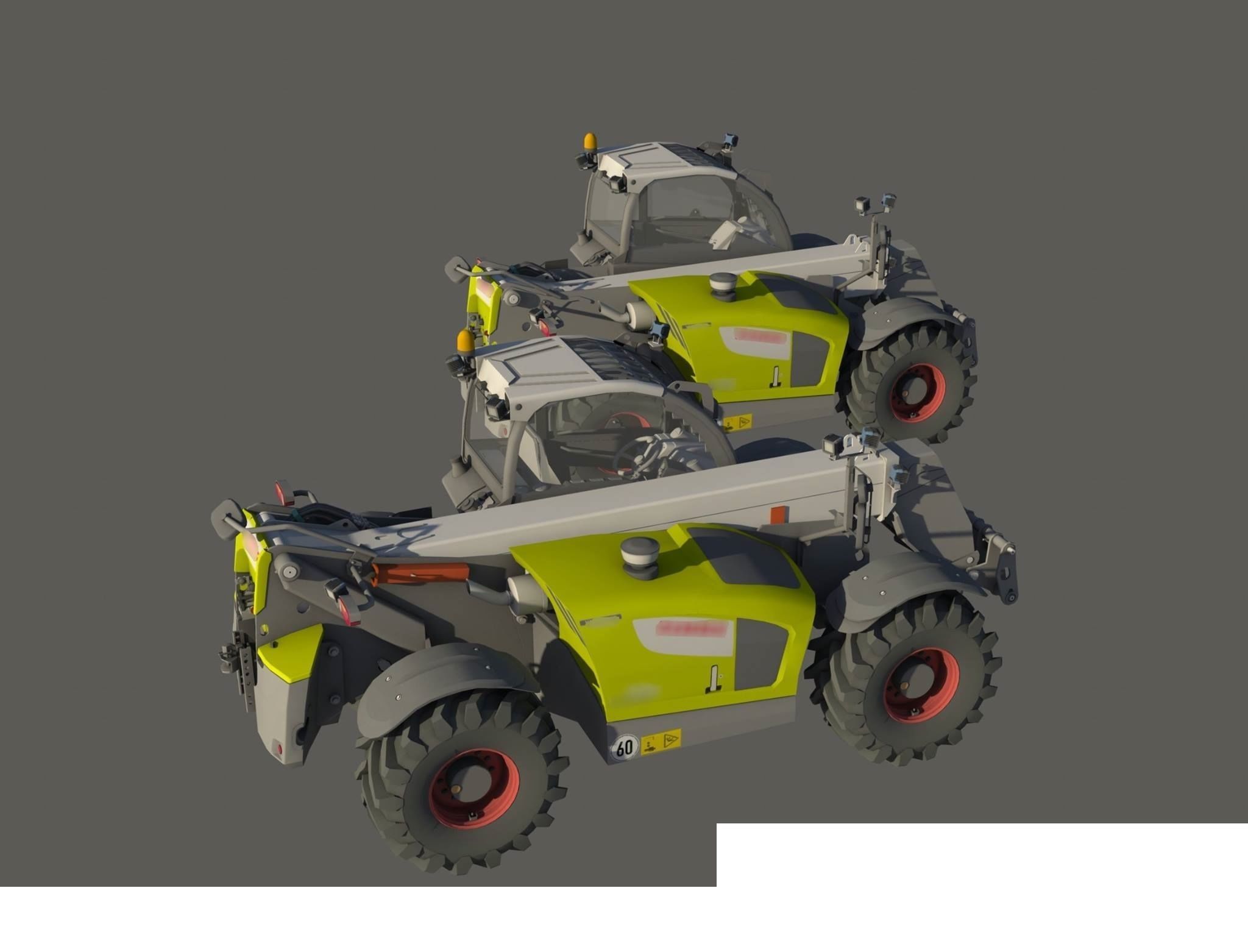 Claas Scorpion  Low-poly 3D model_3
