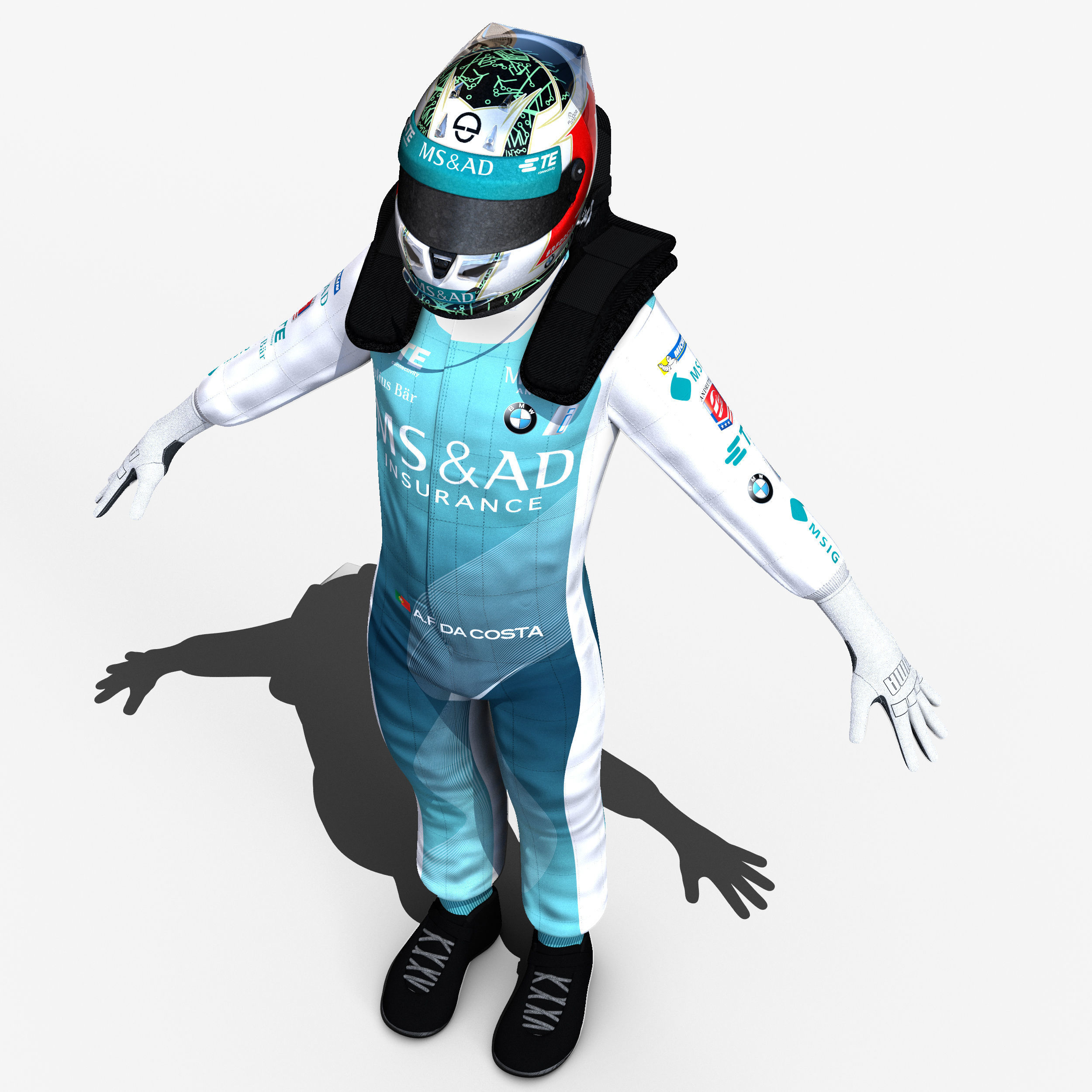 Antonio Felix Da Costa 2017 2018 Low-poly 3D model_12