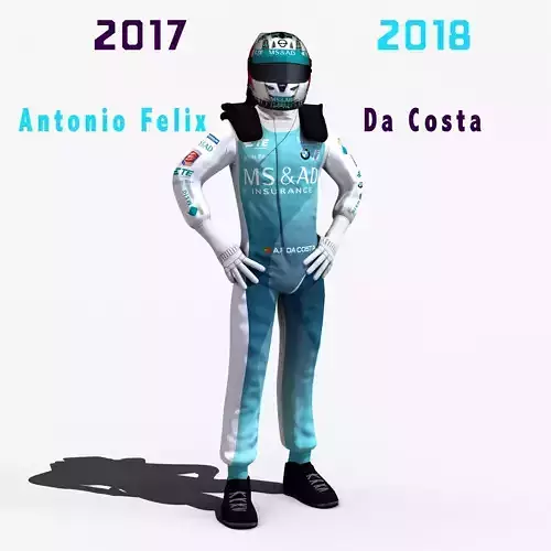 Antonio Felix Da Costa 2017 2018 Low-poly 3D model