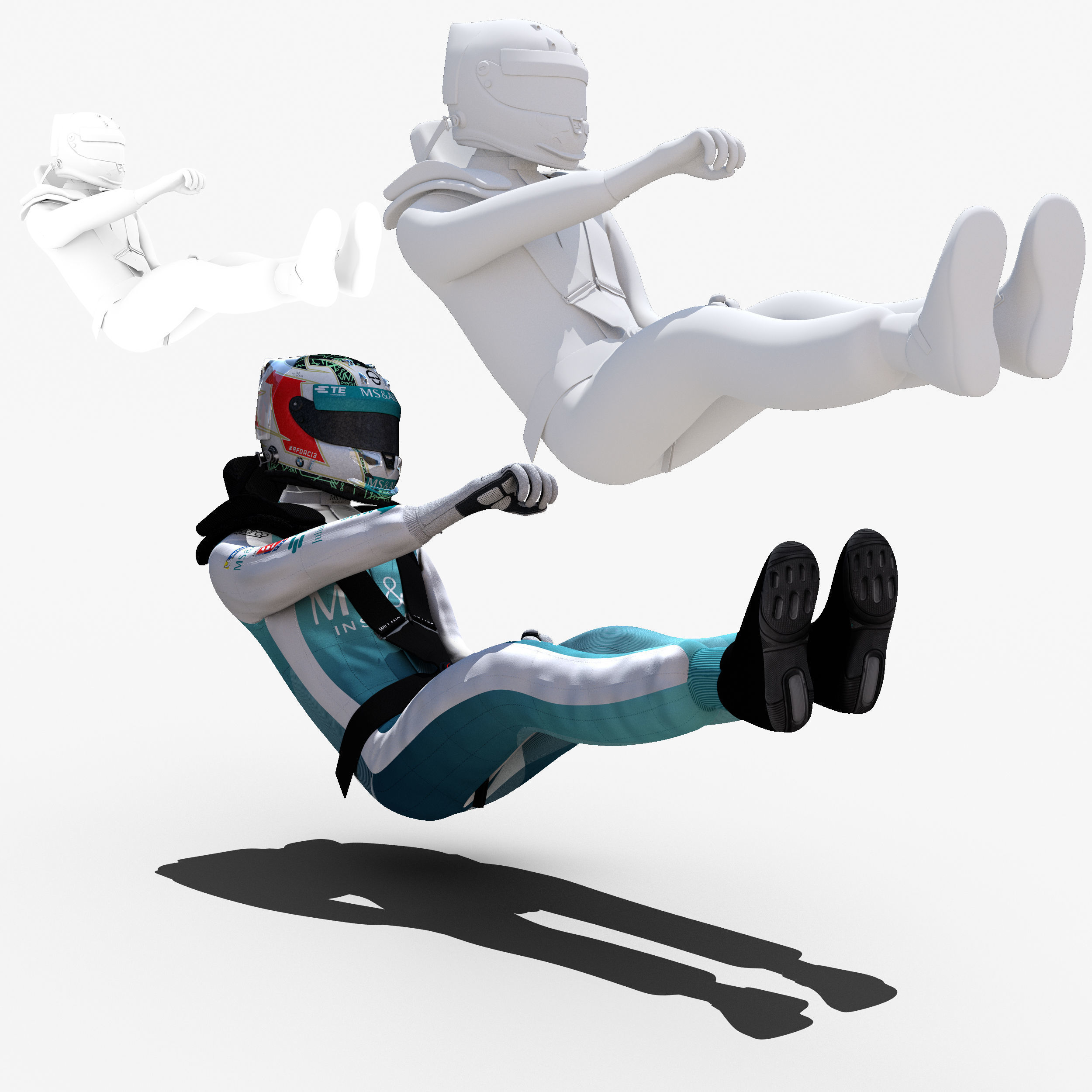 Antonio Felix Da Costa 2017 2018 Low-poly 3D model_4