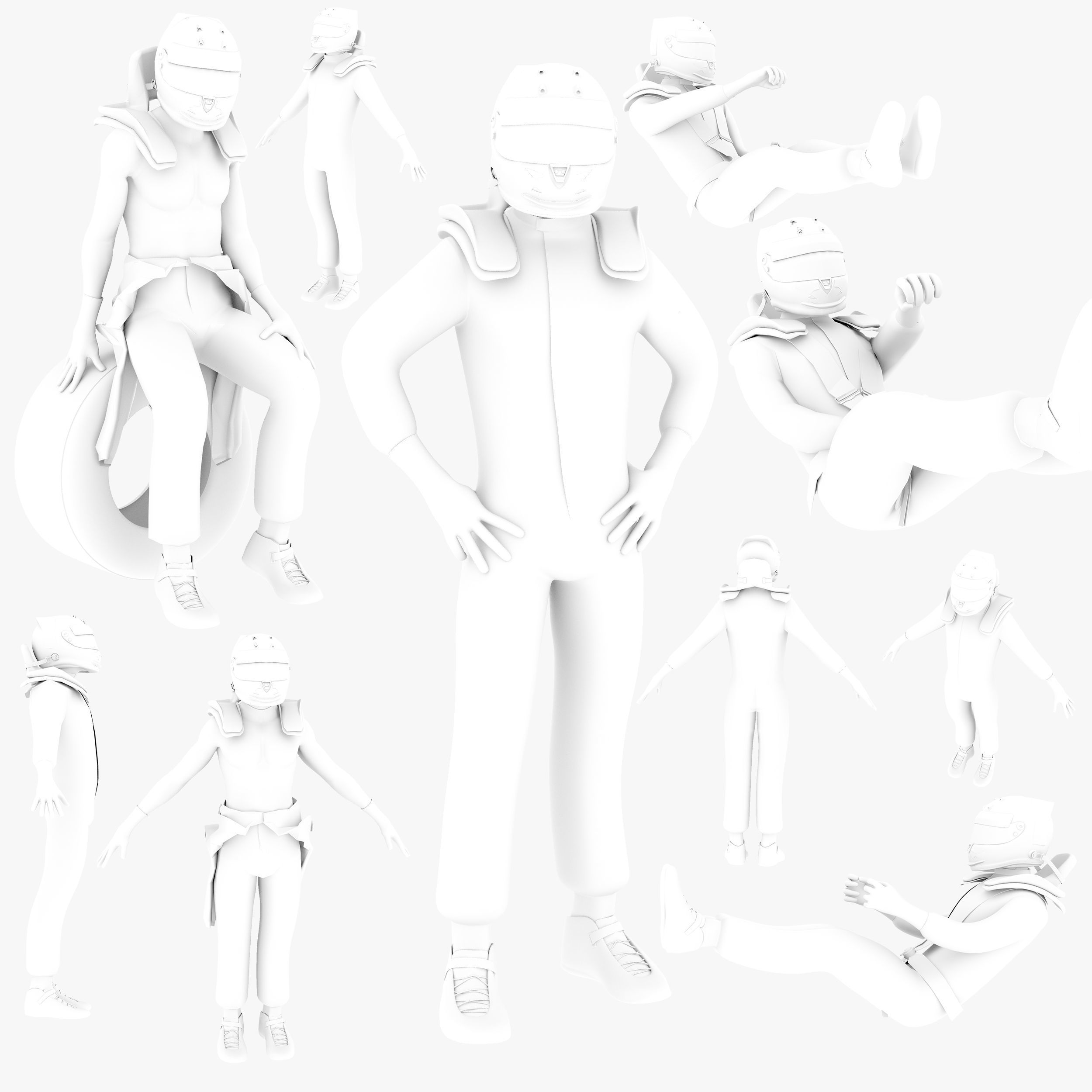 Antonio Felix Da Costa 2017 2018 Low-poly 3D model_10
