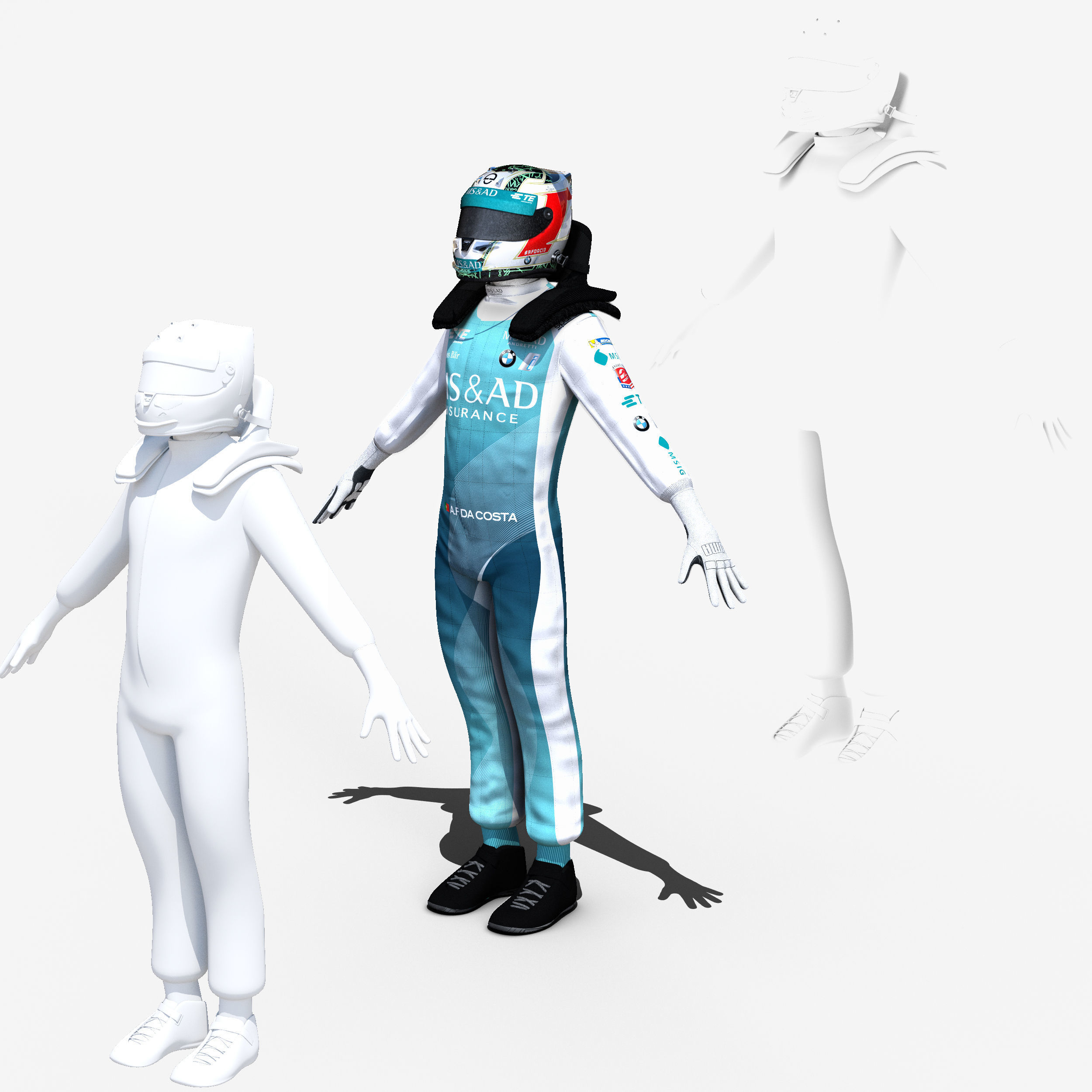 Antonio Felix Da Costa 2017 2018 Low-poly 3D model_6