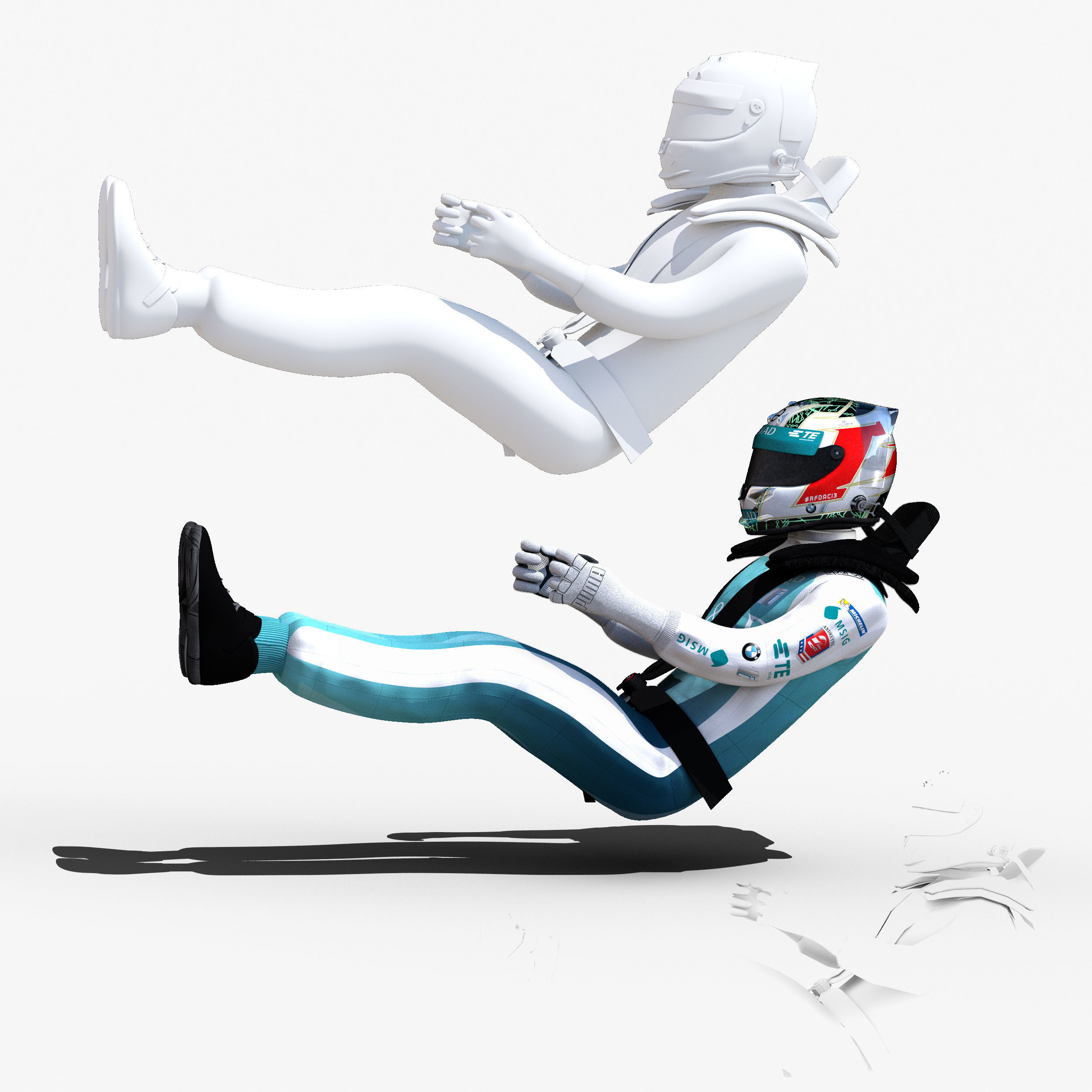 Antonio Felix Da Costa 2017 2018 Low-poly 3D model_2
