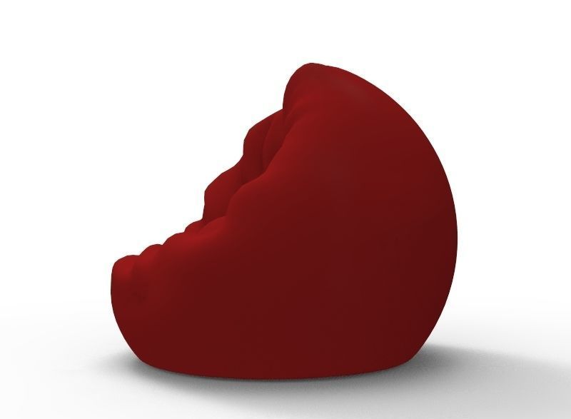 Puff 01 Low-poly 3D model_3