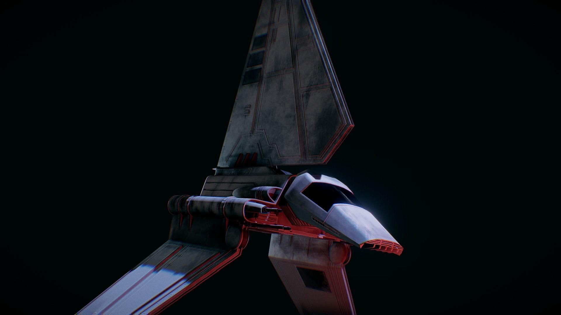 Imperial Lambda Class Shuttle - Star Wars 3D model_3