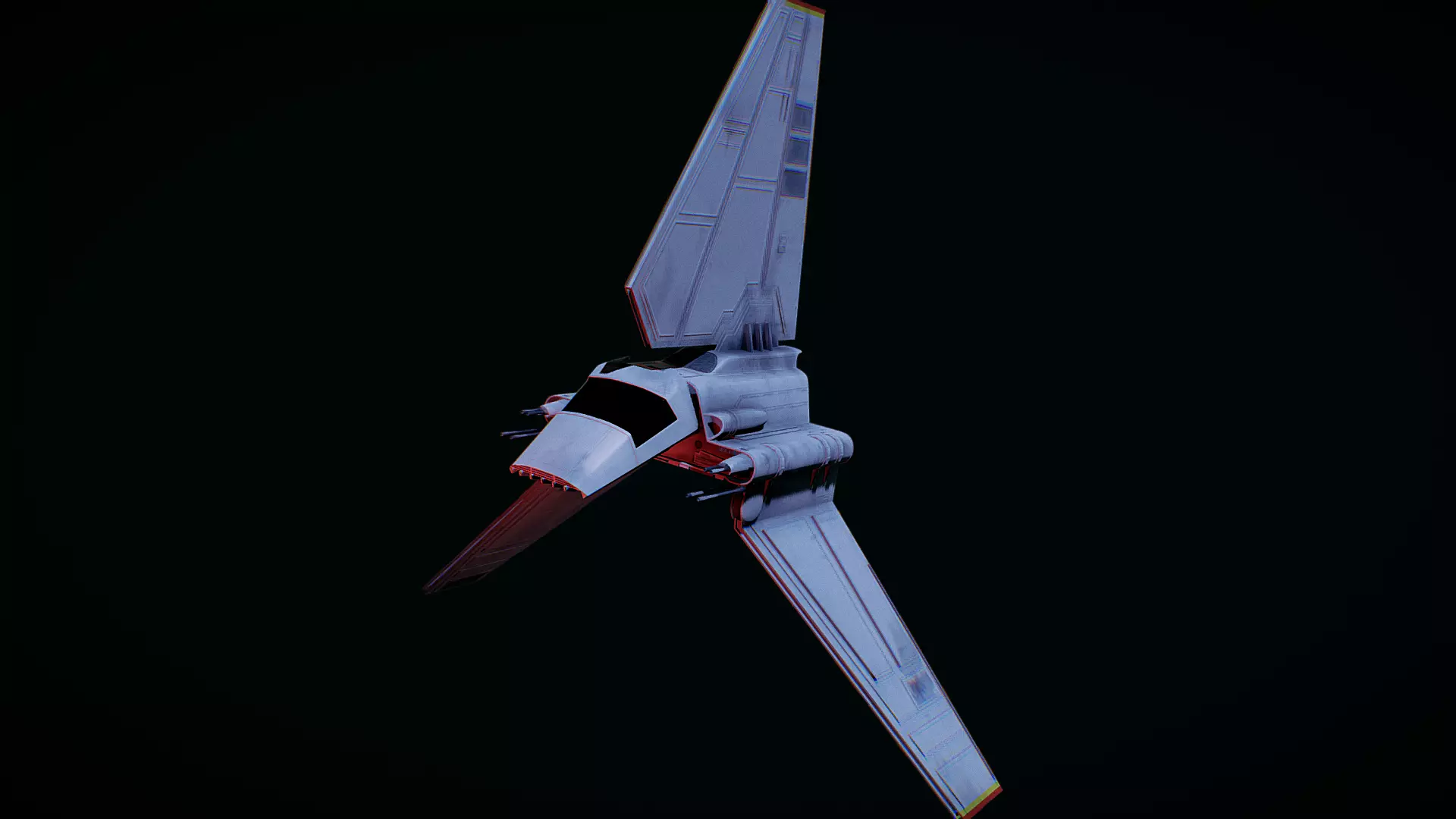 Imperial Lambda Class Shuttle - Star Wars 3D model_0