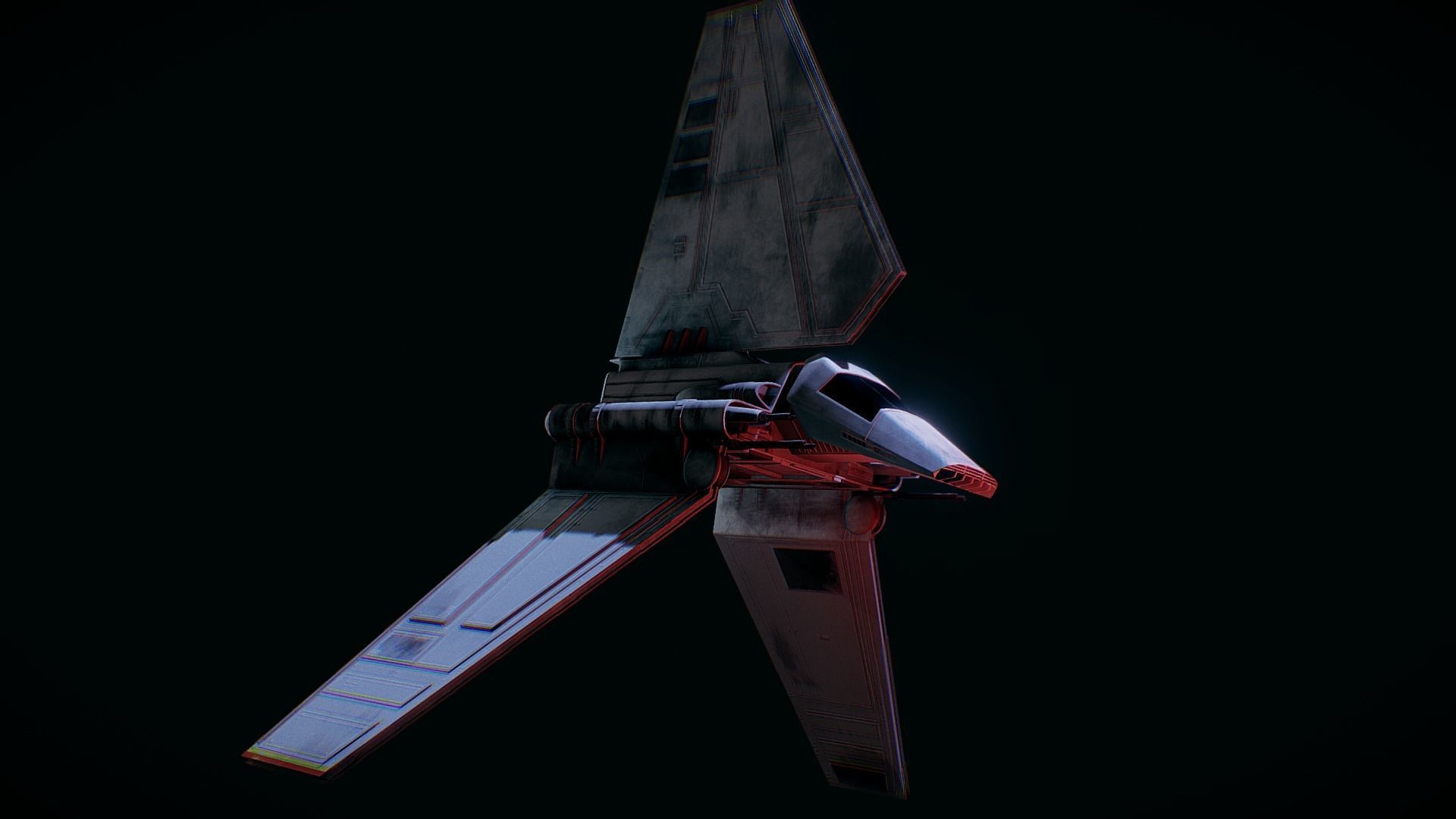 Imperial Lambda Class Shuttle - Star Wars 3D model_5