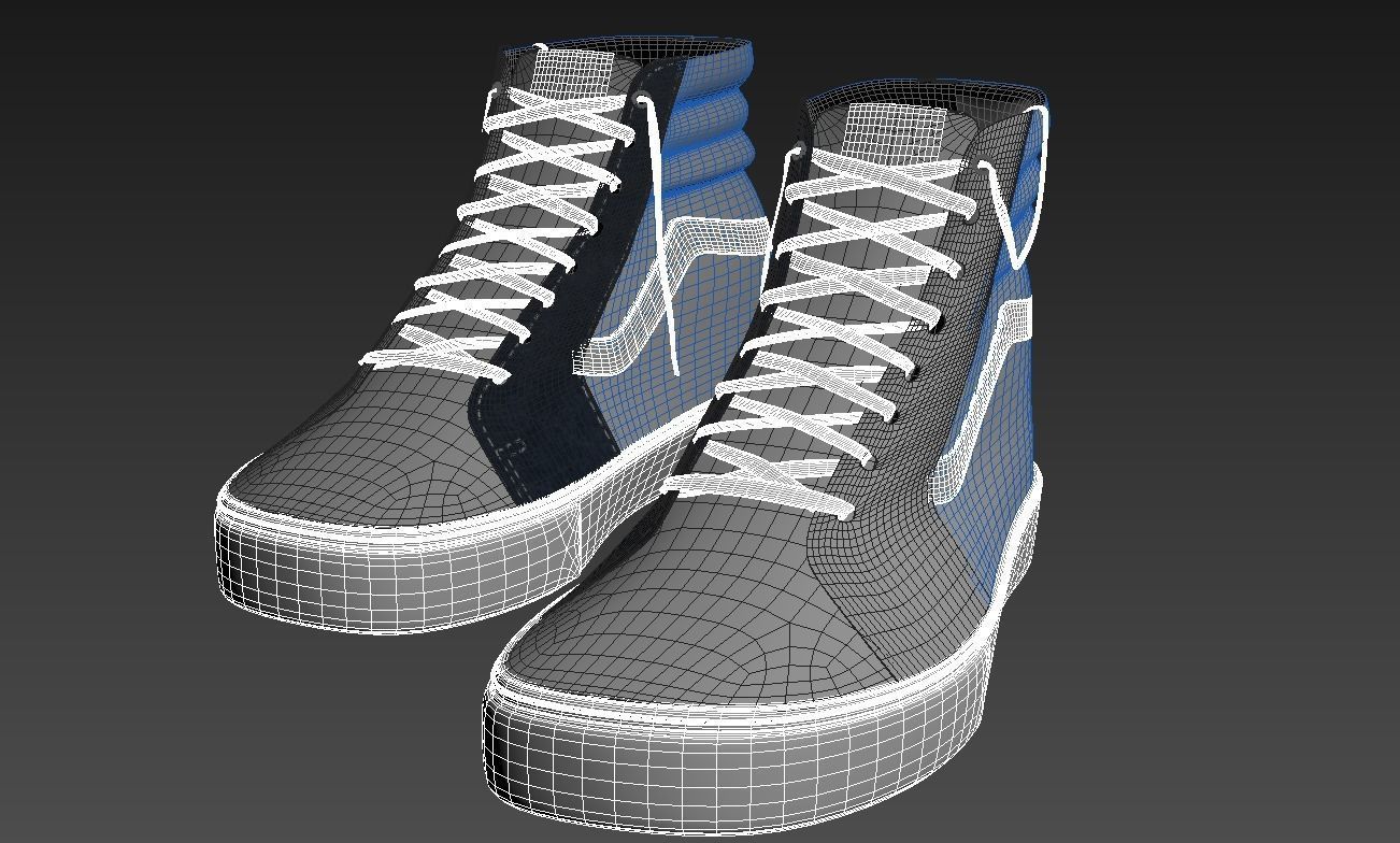 Shoe Model vans 3D model_5