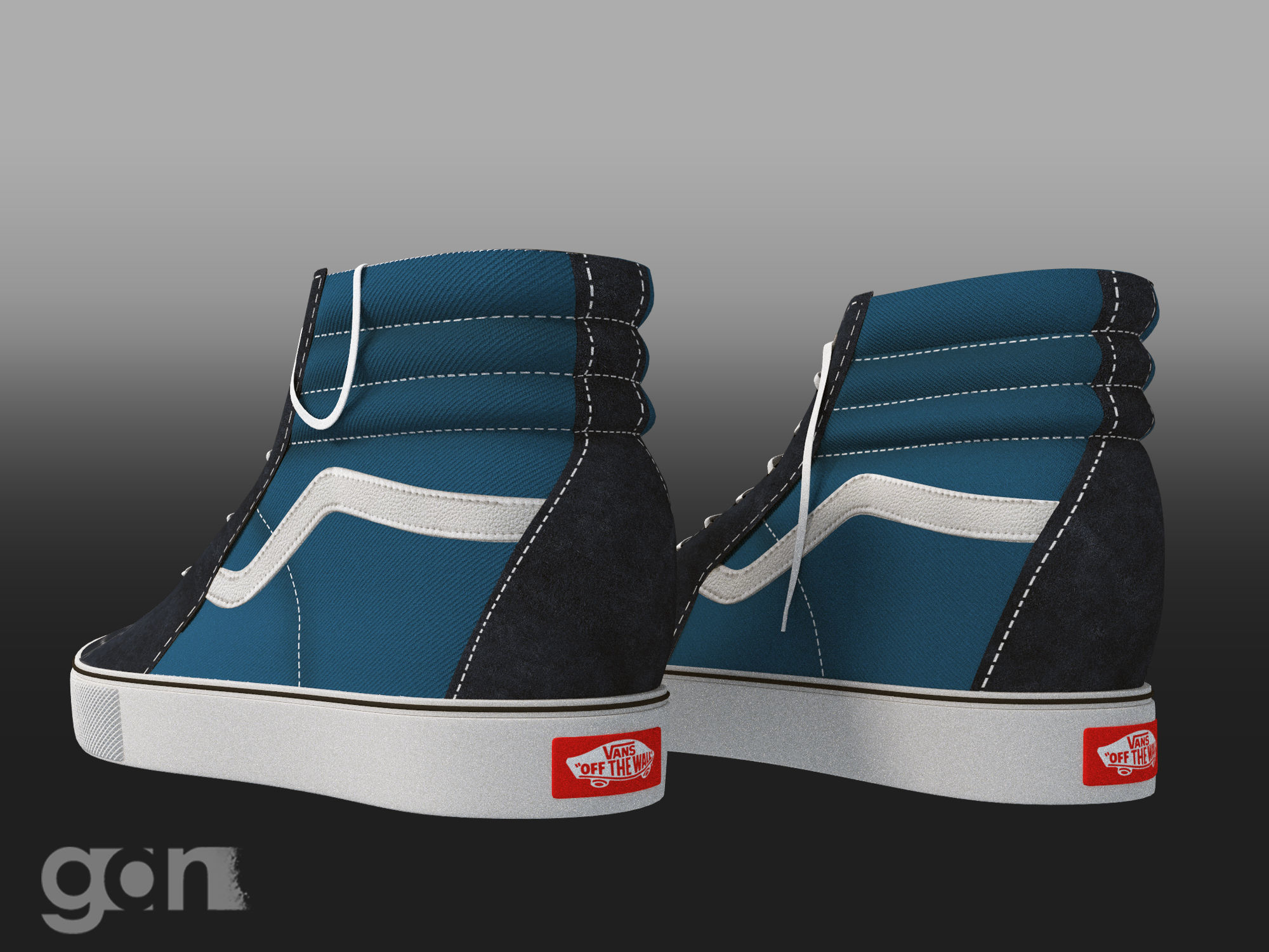 Shoe Model vans 3D model_4
