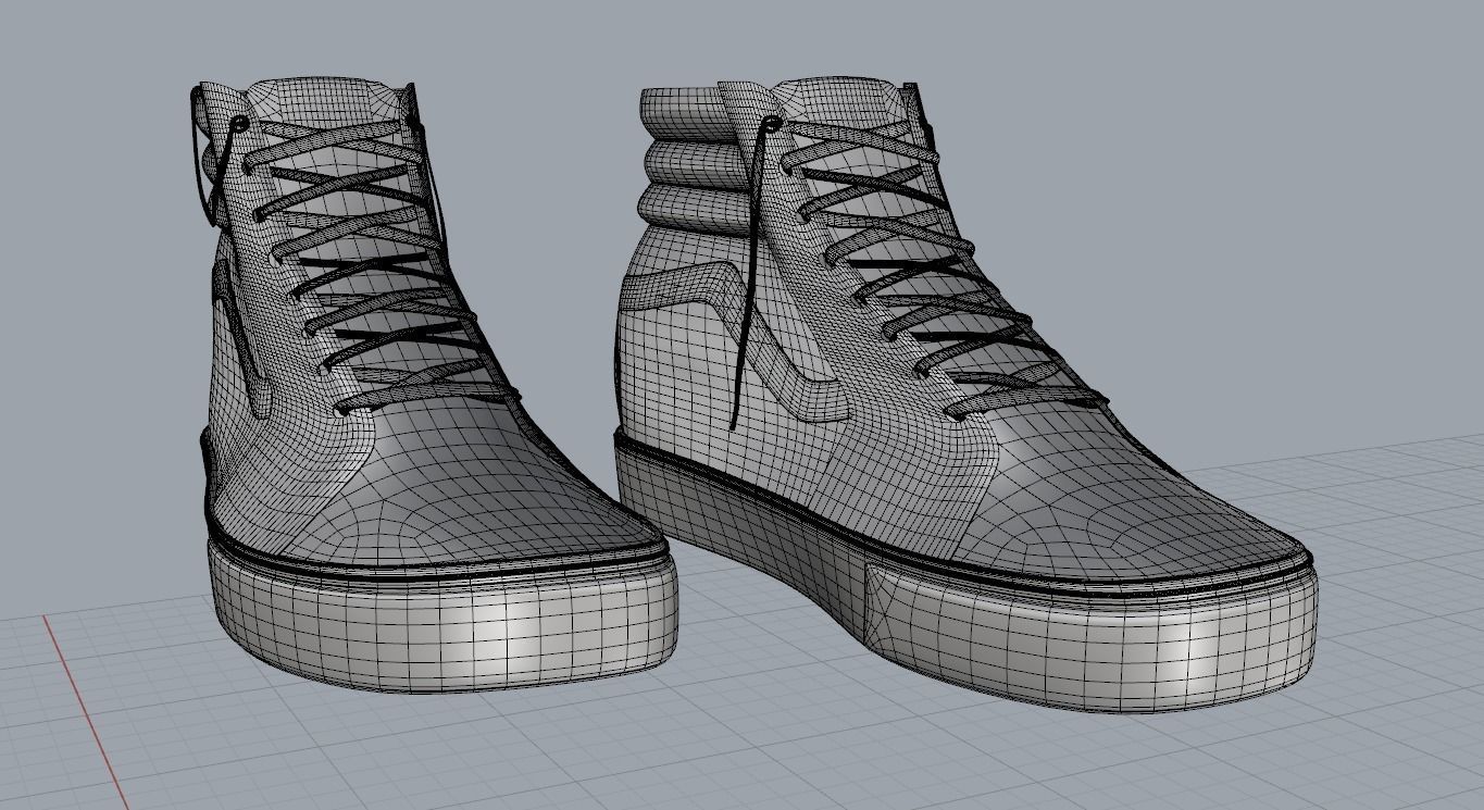 Shoe Model vans 3D model_6