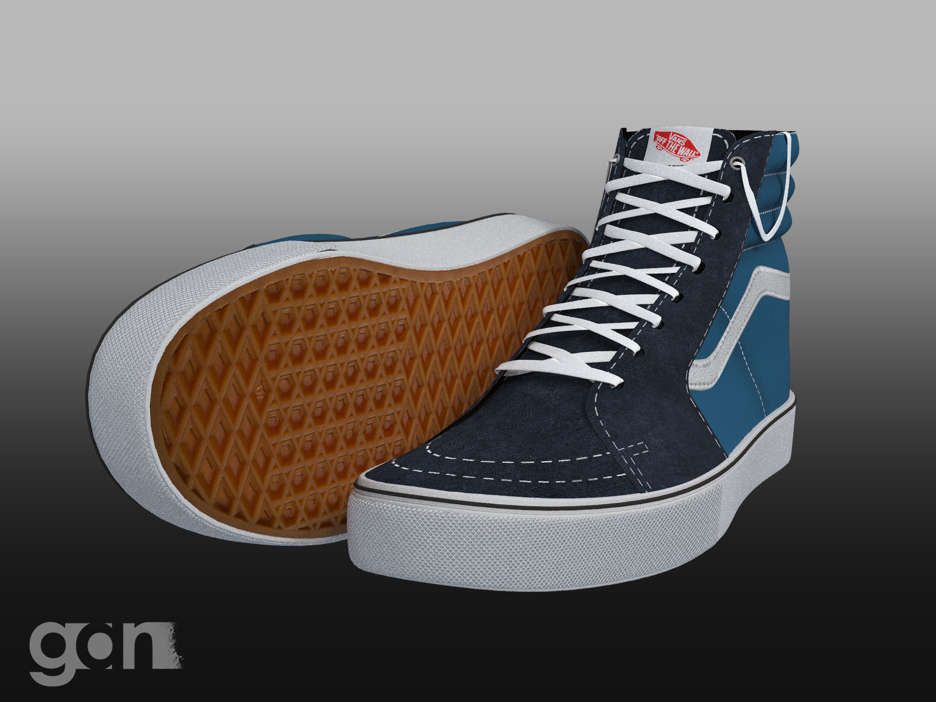 Shoe Model vans 3D model_3