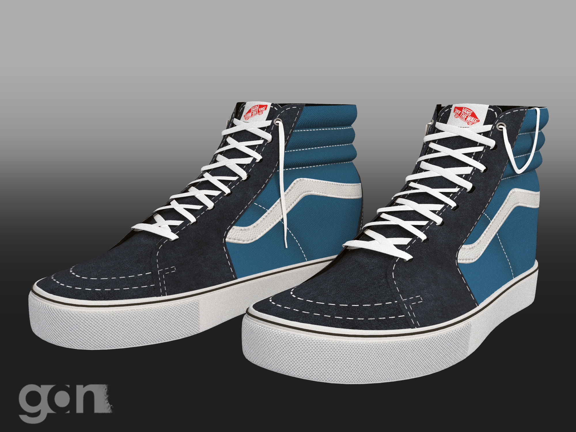 Shoe Model vans 3D model_1
