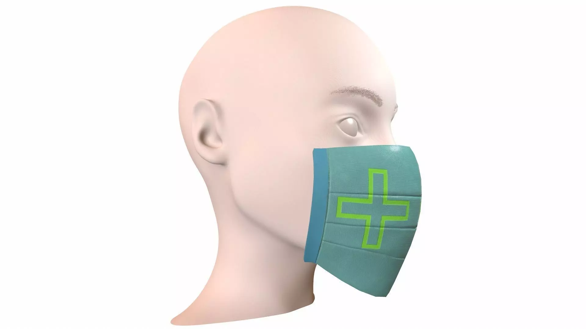 Doctor Mask Free low-poly 3D model