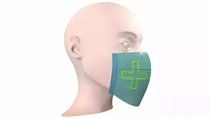 Doctor Mask Free low-poly 3D model