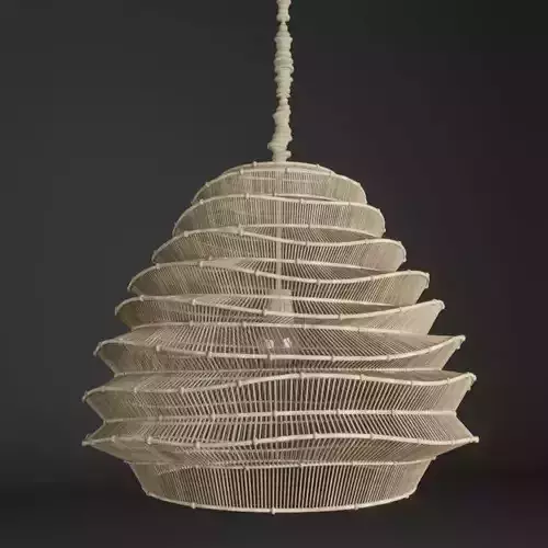 Roost Bamboo Cloud Chandelier 3D model