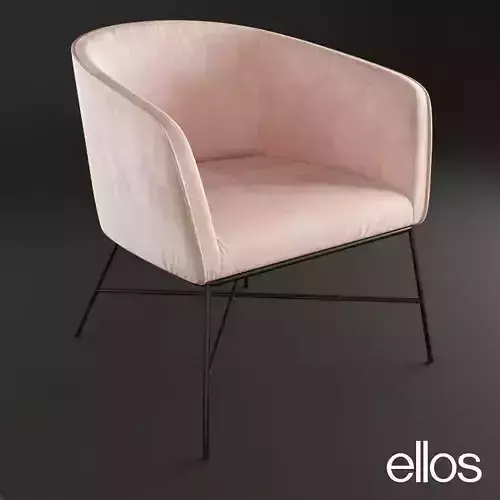 Ellos home armchair Lenestol Palma 3D model