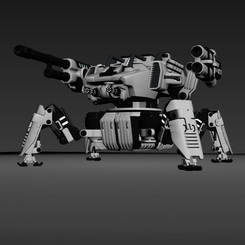 Robot Spider 3D model_8