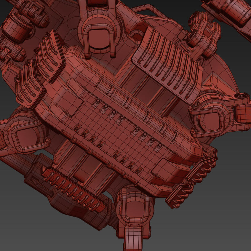 Robot Spider 3D model_13