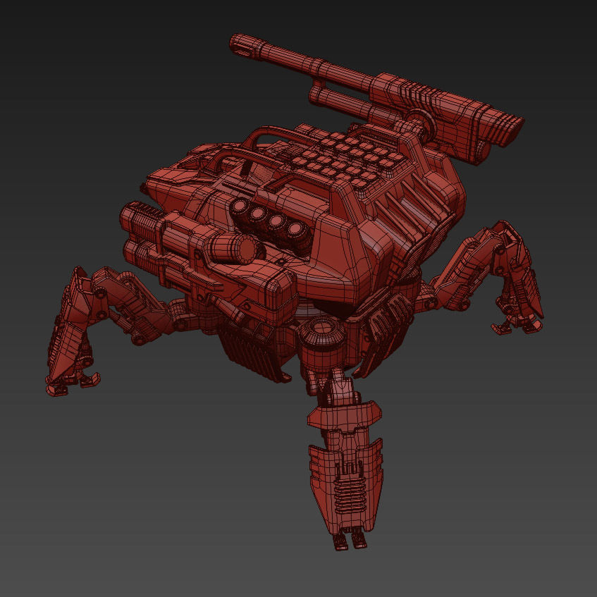 Robot Spider 3D model_12