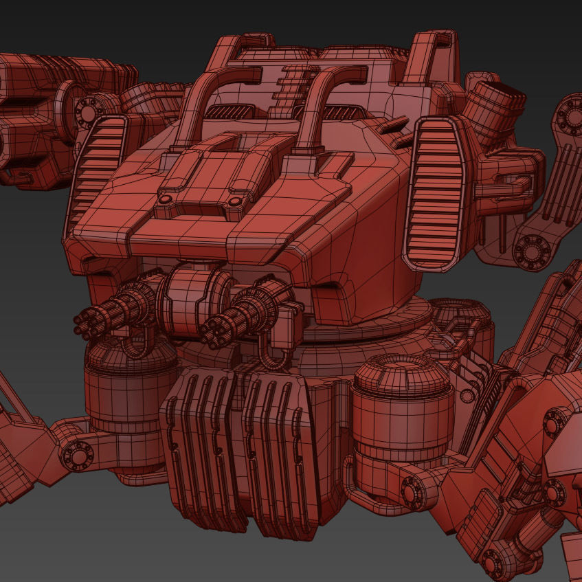 Robot Spider 3D model_11