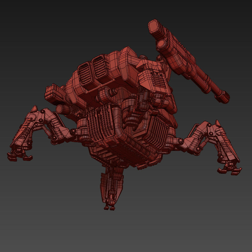 Robot Spider 3D model_10