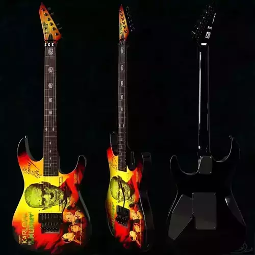ESP Guitar Kirk Hammett ESP KH-3 Karloff Mummy 3D model