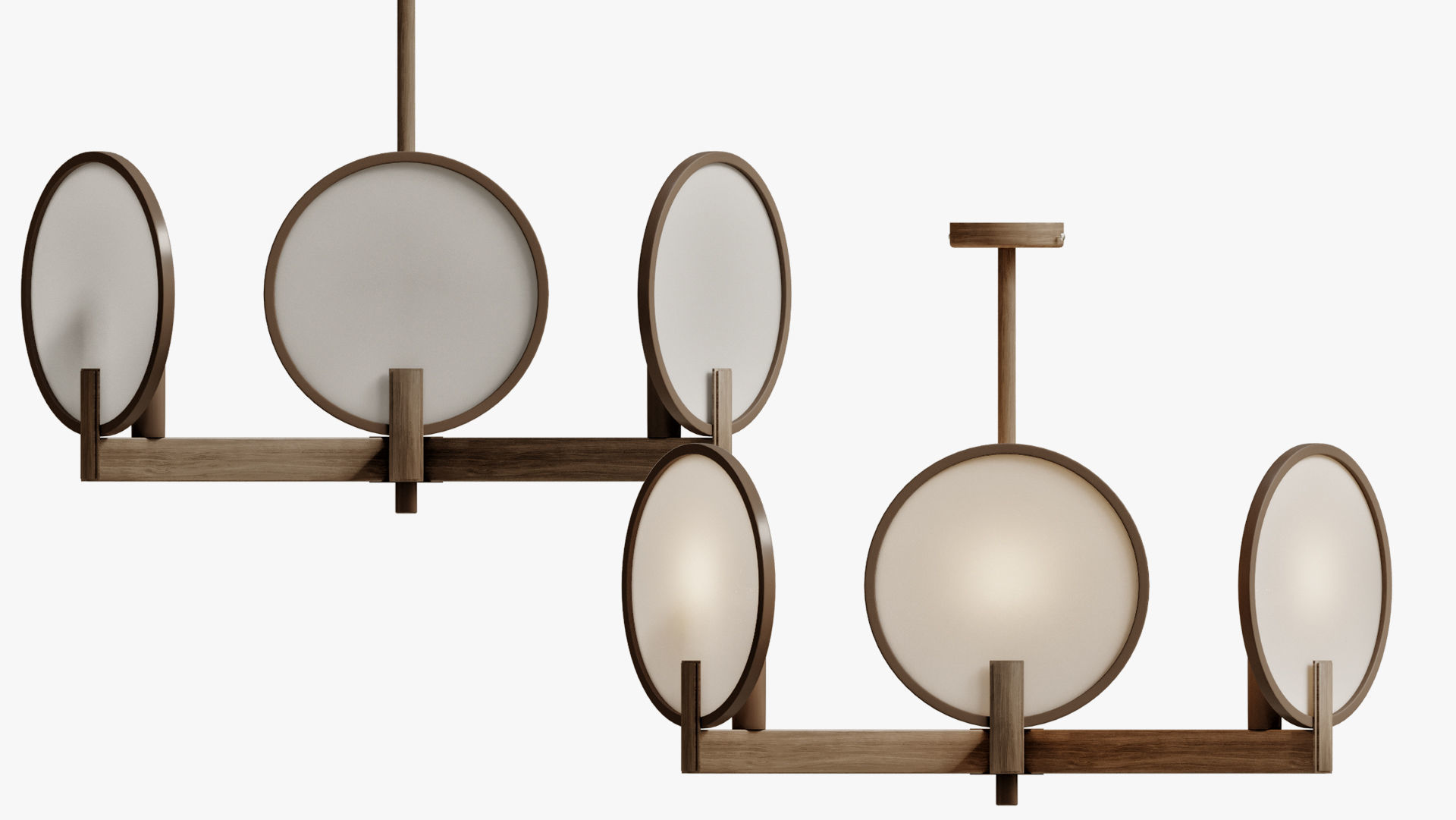 Chandelier Plate Refractor Round 3D model_3