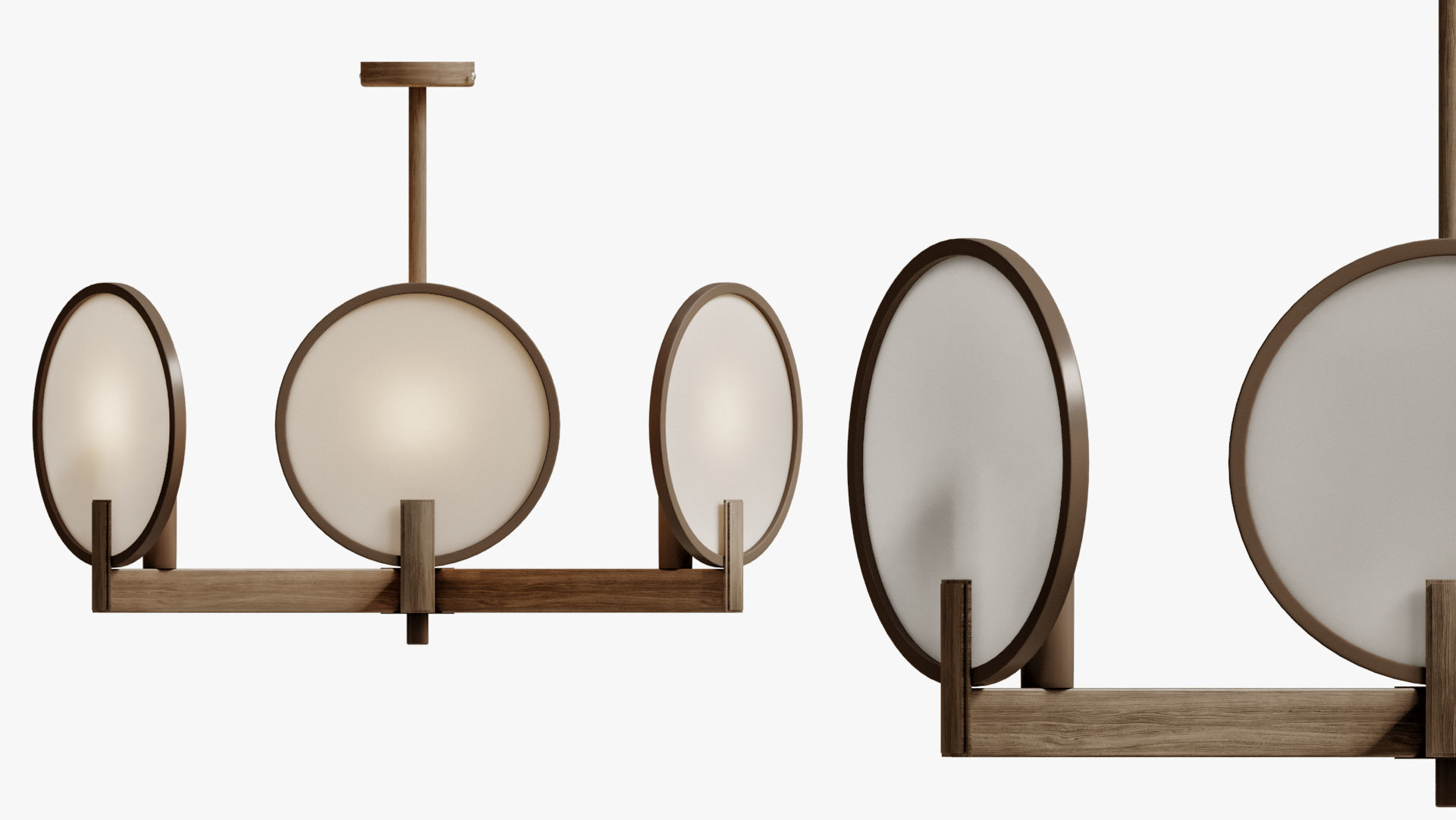 Chandelier Plate Refractor Round 3D model_2